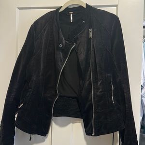Free people Black Jacket. Worn once in perfect condition.